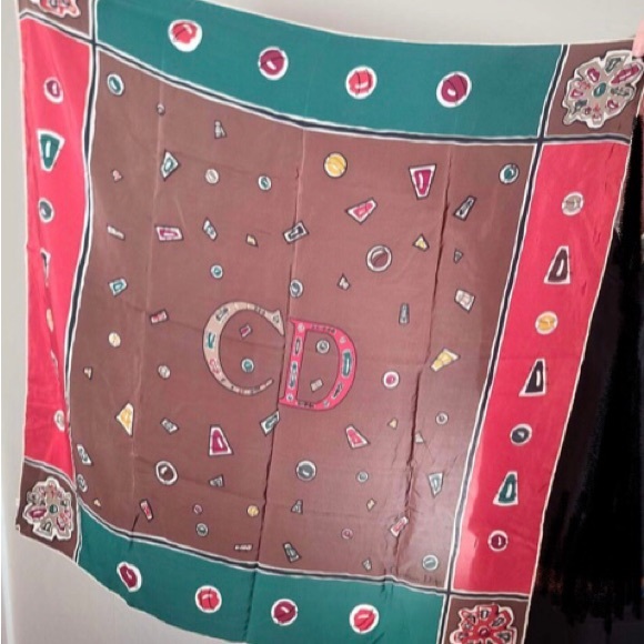 Dior | Accessories | Christian Dior Vintage Scarf Monogrammed | Poshmark